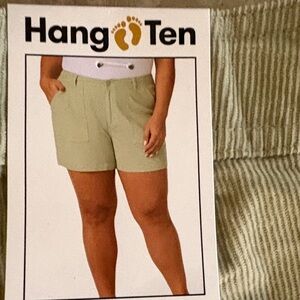 Hang Ten Women's Light Green Cargo Shorts